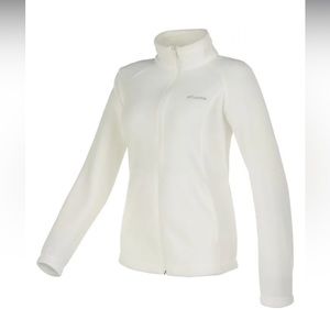 White Columbia Fleece Jacket Size Large